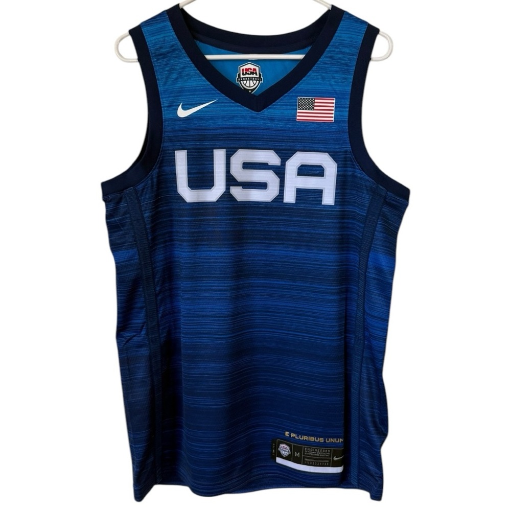 Nike Men's Team USA‎ Basketball Jersey - 2020 Olympics Road Jersey - Size M